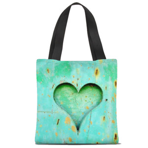 Tas Tote Fullprint Lambang cinta