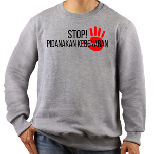 Jaket Sweater Stop Pidanakan Kebenaran