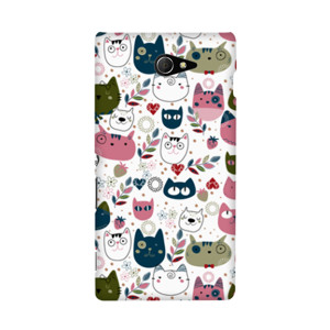 Cute Cat Color Casing HP