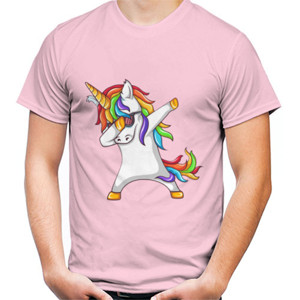 Kaos Kaos Pria Unicorn Rainbow