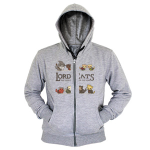 Hoodie Zipper Funny Cats