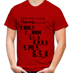 Kaos Yakin bisa jawab???