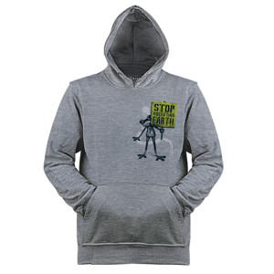 Jaket Hoodie Kaos Stop Polluting Earth (SB23U)