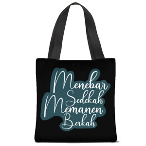 Tas Tote Fullprint Menebar Sedekah Memanen Berkah