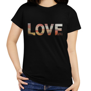 Kaos Love Design - Versi 1