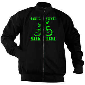 Jaket Bomber Gowes Laki-Laki Sejati sepeda