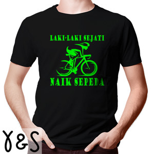 Kaos Gowes Laki-Laki Sejati sepeda