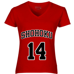 Kaos Kaos Shohoku Mitsui 14 Merah