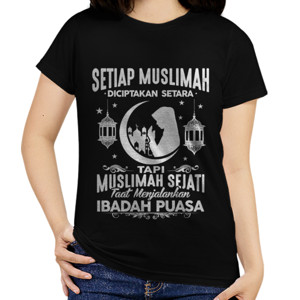 Kaos Kaos muslimah lengan pendek