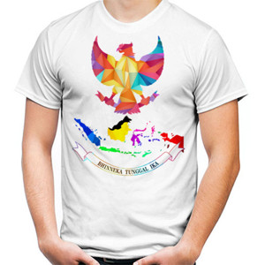 Kaos Indonesia Bhinneka Tunggal Ika