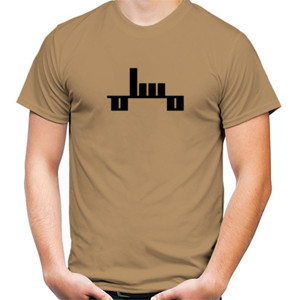 Kaos Muslim Straight Solid Black-BrownKhaki