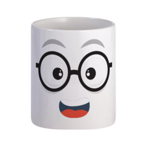 Mug Mug kartun wajah lucu