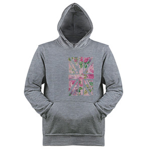 Jaket Hoodie Union Jack-flower UK