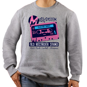 Jaket Sweater Old Recorder Music  