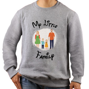 Jaket Sweater Kaos My Family Berbingkai