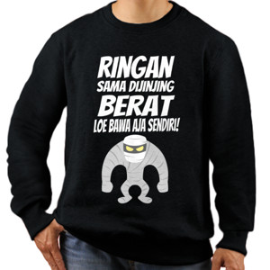 Jaket Sweater RINGAN SAMA DIJINJING