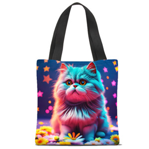 Tas Tote Fullprint Tas Tote Fullprint - Kucing Persia 03