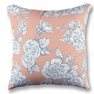 Bantal Flowers White