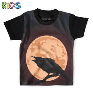 Kaos Anak Full-Print Baju Kaos Anak Full moon