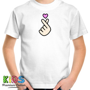 Kaos Finger Heart Korea