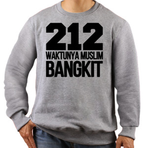 Jaket Sweater 212 waktunya muslim bangkit