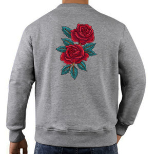 Jaket Sweater Bunga Mawar