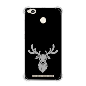 Casing HP Kepala rusa pajangan dinding putih