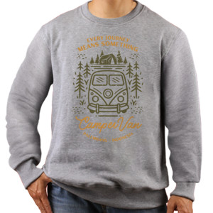 Jaket Sweater Every Journey Means Something Camper Van
