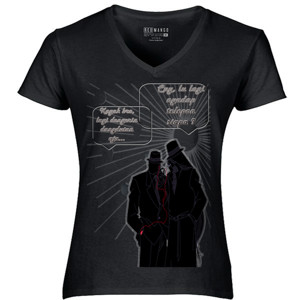 Kaos Kaos tshirt gin vodka hitam