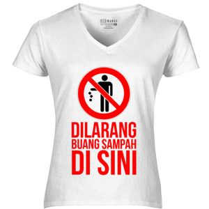Kaos Dilarang Buang Sampah Di Sini