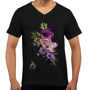 Kaos  Violet Flowers 