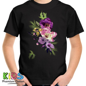 Kaos Violet Flowers 