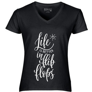 Kaos Kaos Life Better in Flip Flops