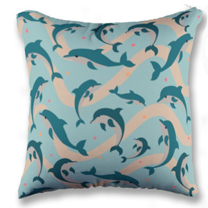 Bantal bantal sofa lumba-lumba ocean lover