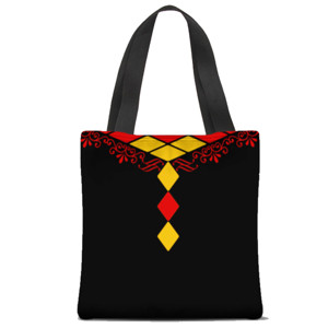 Tas Tote Fullprint Ornamen Leher