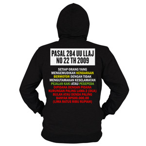 Hoodie Zipper Pesepeda Bike - UU LLAJ