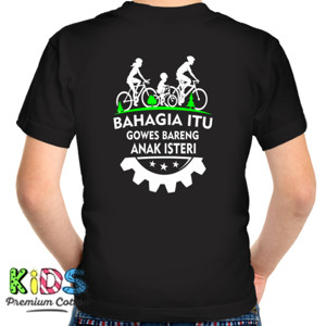Kaos Kaos Sepeda Bahagia Itu Gowes (Design Belakang)
