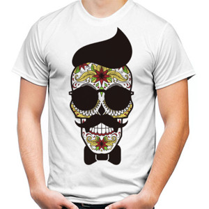 Kaos Skull Mustache