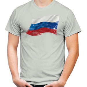 Kaos Russia Grunge Flags