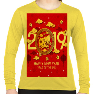 Kaos Tahun Baru 2019 Pig Year