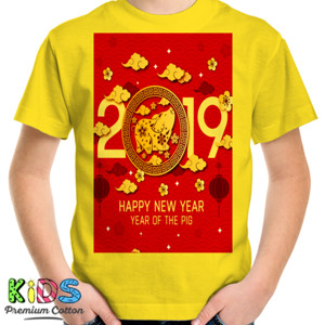 Kaos Tahun Baru 2019 Pig Year
