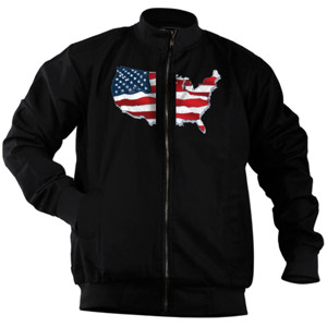Jaket Bomber USA Flag IV 