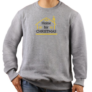 Jaket Sweater Home For Christmas