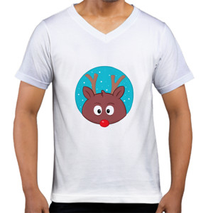Kaos  Deer - V-neck Pria by Co_mbro