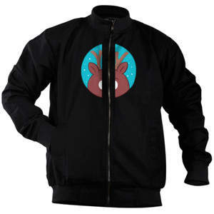 Jaket Bomber Deer - V-neck Pria by Co_mbro