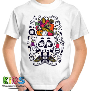 Kaos Vegetable Skull Head