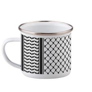 Mug Enamel Keffiyeh Putih RG0045