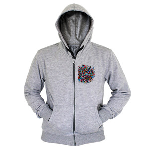 Hoodie Zipper Premium - Seni Graffiti Musik #004
