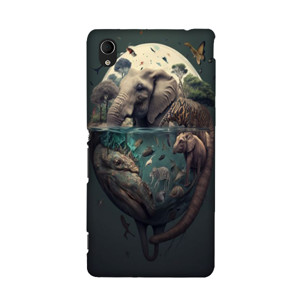 Casing Hp softcase motif Animal world Casing HP