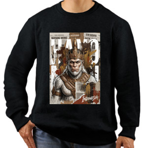 Jaket Sweater kaos gatotkaca, baju gatotkaca, kaos wayang, kaos 